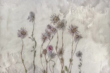Fleurs aux tons pastel délicats