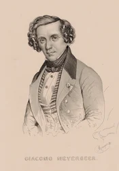 Portrait du compositeur Giacomo Meyerbeer, 1791-1864, 1836