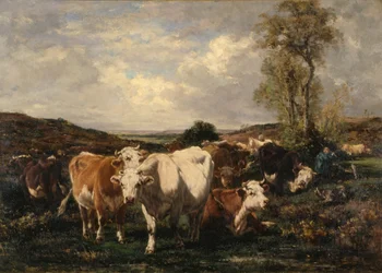 Troupeau (huile sur toile)