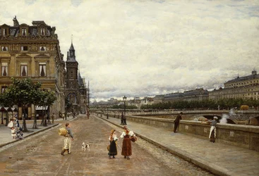 Tôt le matin le long de la Seine