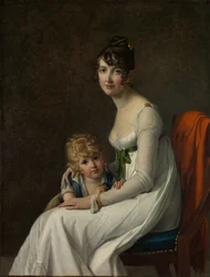 Madame Philippe Panon Desbassayns de Richemont et son fils, Eugène 1800-1859, 1802