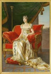 Pauline Bonaparte, sœur de Napoléon Ier (peinture sur toile)