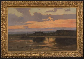 Solitude le soir : Morsalines (Manche), vers 1887