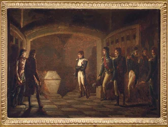 Napoléon devant la tombe de Frédéric le Grand, par Ponce-Camus, Marie Nicola