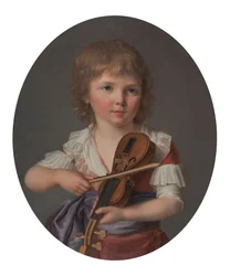 Maître Henri Gabiou jouant du violon
