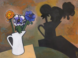 Nature morte florale avec ombre