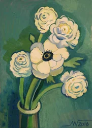 Fleurs blanches fraîches