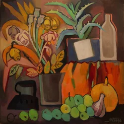Nature morte stylisée d