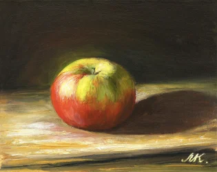 Nature morte aux pommes éclatantes