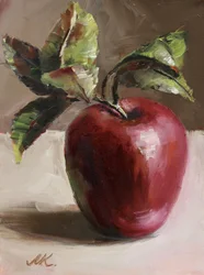 Pomme rouge éclatante