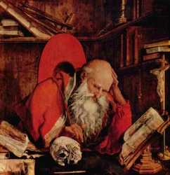 French : Saint Jérôme dans sa cellule St. Jerome in his Cell