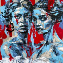 Bolshoi No. 2, 2024 (acrylique et huile sur toile inversée)