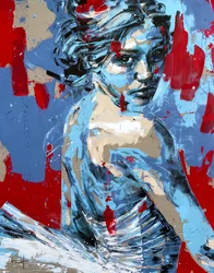 Bolshoi No. 2, 2024 (acrylique et huile sur toile inversée)