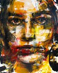 Dreams In Ochre, 2023 (acrylique et huile sur toile)