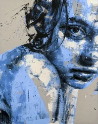 Somnium No. 12, Série XIII, 2024 (acrylique et huile sur toile inversée)