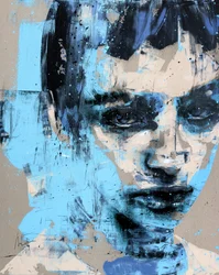 Somnium No. 1, Série XIV, 2024 (acrylique et huile sur toile inversée)