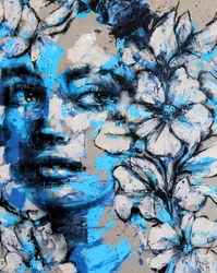 Somnium No. 3, Série XV, 2024 (acrylique et huile sur toile inversée)