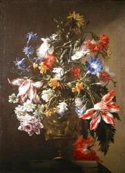 Nature morte de fleurs dans un vase