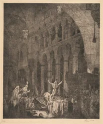 Mohammed II dans la Sainte-Sophie