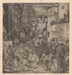 La multitude emplissait d