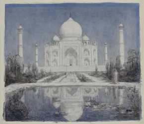 Taj Mahal au clair de lune