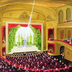 Première nuit (huile sur carton)