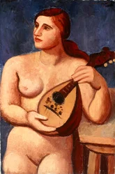 Nu avec mandoline