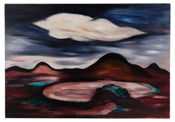 Paysage avec un seul nuage