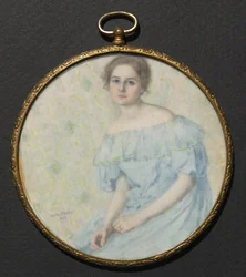 La robe bleue Portrait d