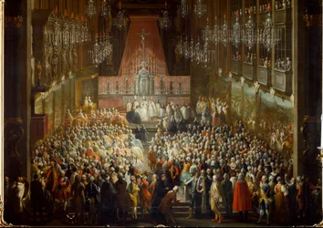 Cérémonie de mariage de la princesse Isabelle de Parme avec l