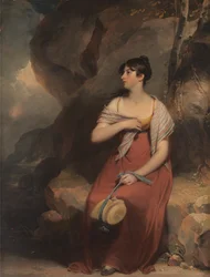 Une femme dans un paysage