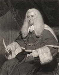 Lord Lloyd Kenyon, gravé par William Holl (1807-71), tiré de « National Portrait Gallery, volume III », publié vers 1835