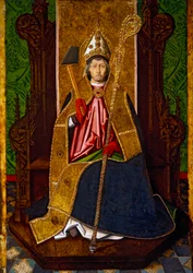 Saint Blaise en trône, vers 1480