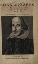 Page de titre du Premier Folio de Shakespeare, 1623