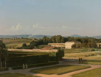 Vue sur les jardins de la Villa Médicis