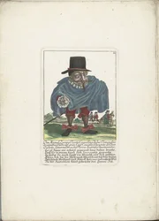 Le nain espagnol Don Miguel Zorrero Tuerto, vers 1710