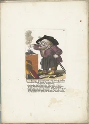 Le nain Blasius Rauchmantl en alchimiste, vers 1710