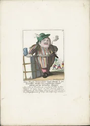 Le nain Dan Hagel en tant que mousse hollandais, vers 1710
