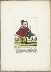 Le nain Hans Sausakh von Wurstelfeld, vers 1710