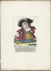 La naine Madame Sophia Luxuria, vers 1710