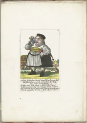 La naine Ursula Schleglin, vers 1710