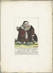 Le nain juif Natan Hirschl, vers 1710