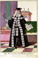 Un procureur public, c. 1735