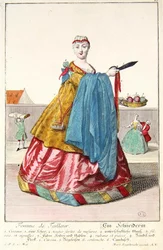 La femme du tailleur, vers 1735