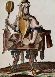 Le boucher, gravure de l
