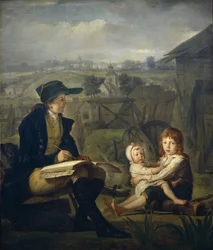Werther dessinant des enfants, 1796