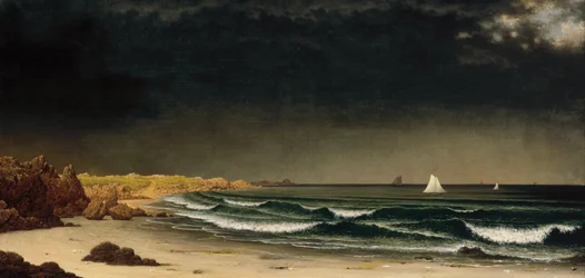 Tempête imminente : Plage près de Newport