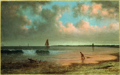 Scène côtière de la Nouvelle-Angleterre