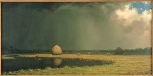 Foin des marais salants, vers 1865 (huile sur toile)