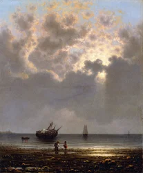 Le soleil perçant à travers les nuages
